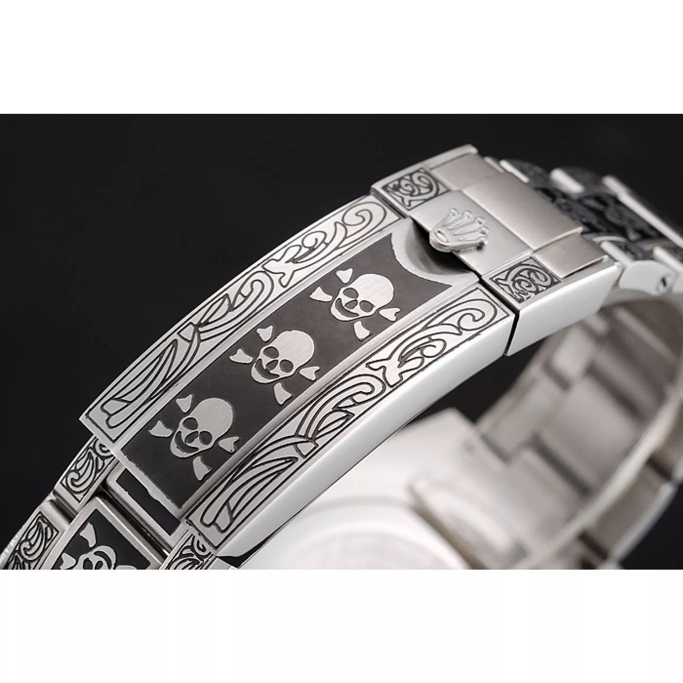 Aaa replica Swiss Rolex Submariner Skull Limited Edition Black Dial Vintage Case And Bracelet 1454090 0119