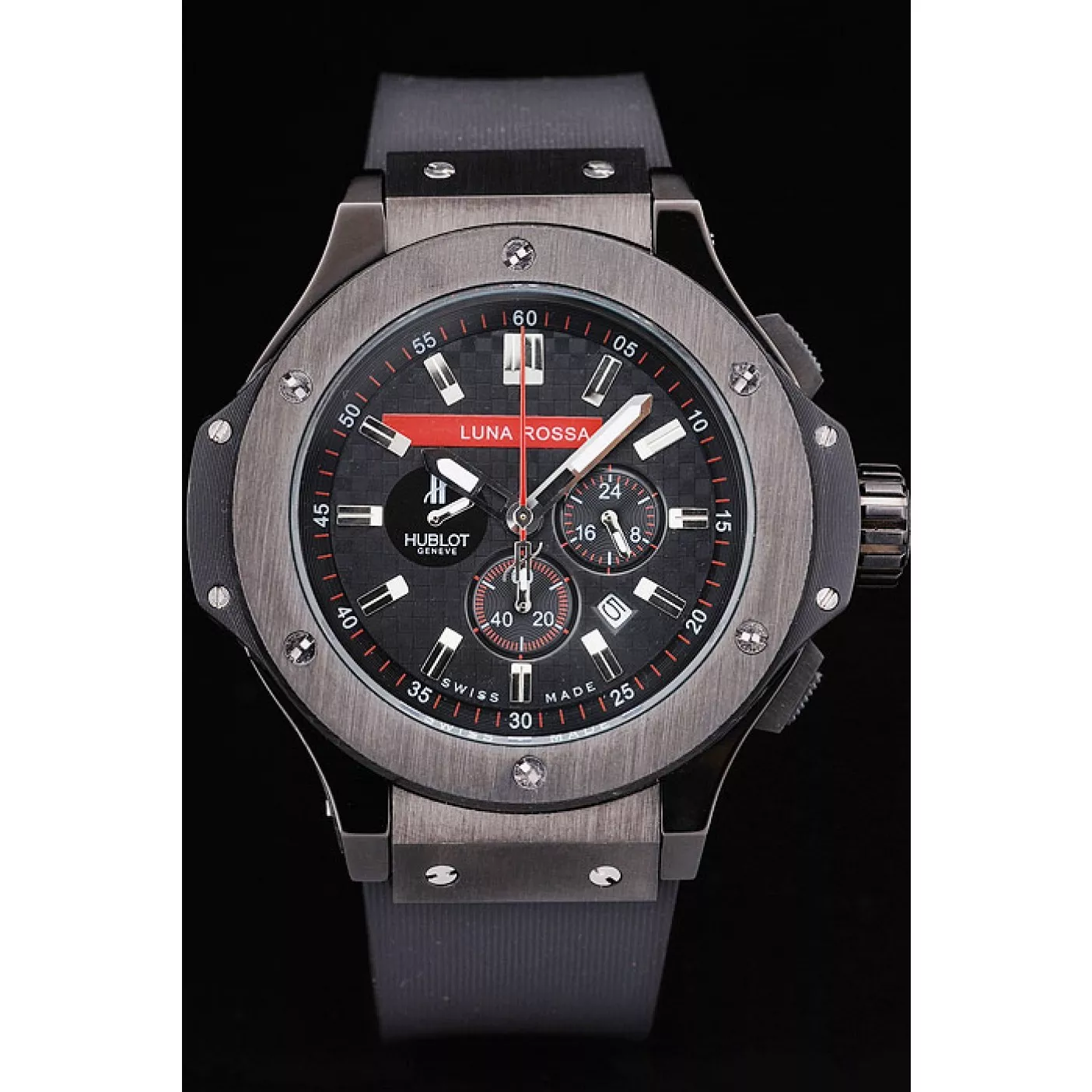 Hublot Limited Edition Luna Rosa Black Dial Watch 0129