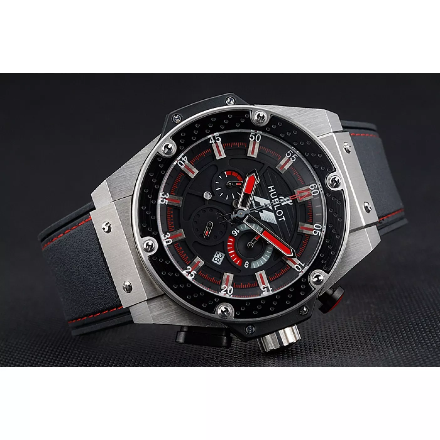 Aaa replica Hublot Big Bang King Power Formula 1 Stainless Steel Case Black Dial 622248 0123