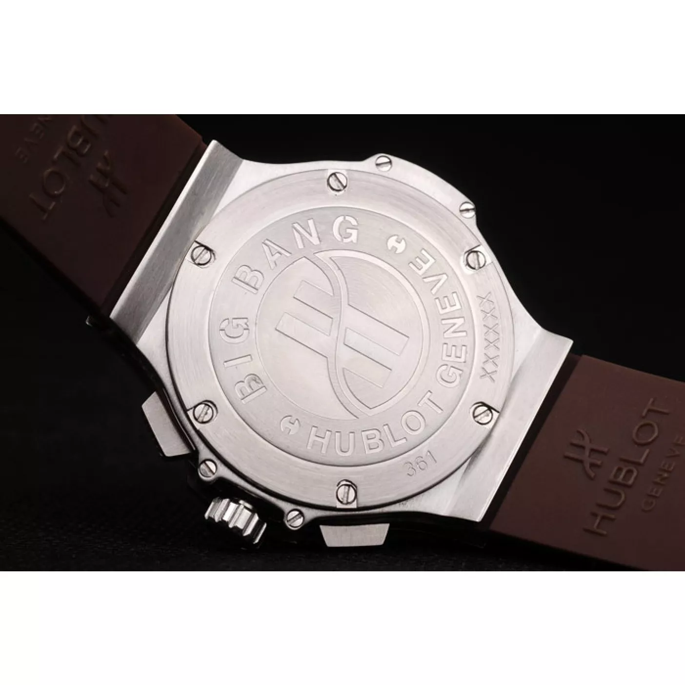 Aaa replica Hublot Big Bang Brown Strap White Dial Watch 0129