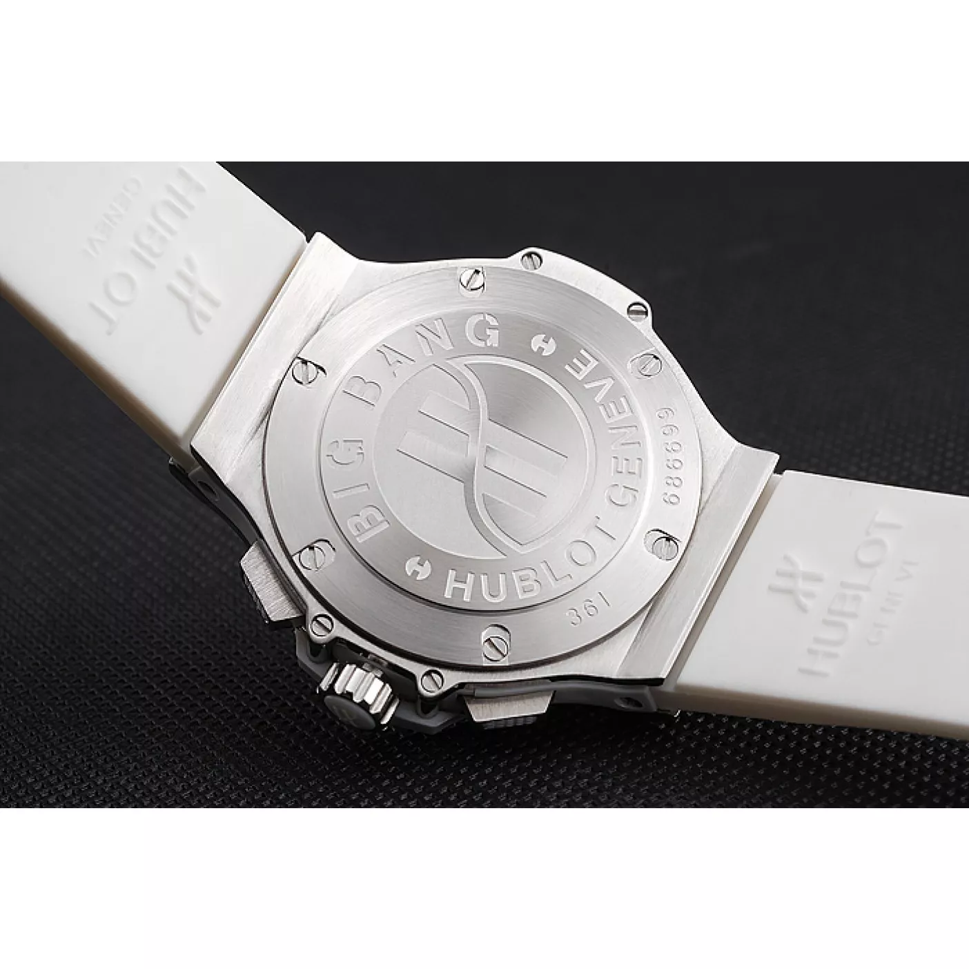 Aaa replica watch Hublot Big Bang White Strap White Dial Watch 0130