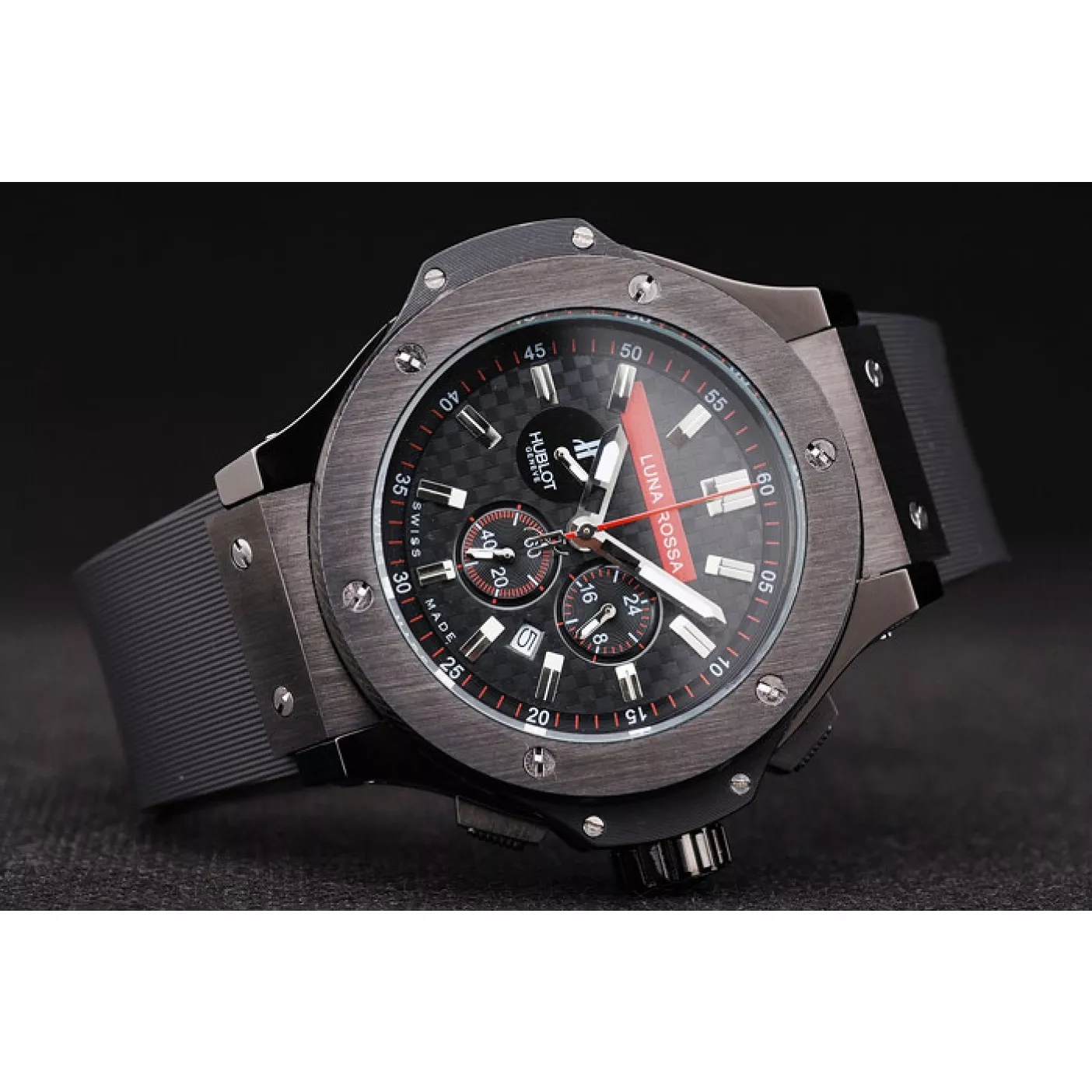 Aaa replica Hublot Limited Edition Luna Rosa Black Dial Watch 0129