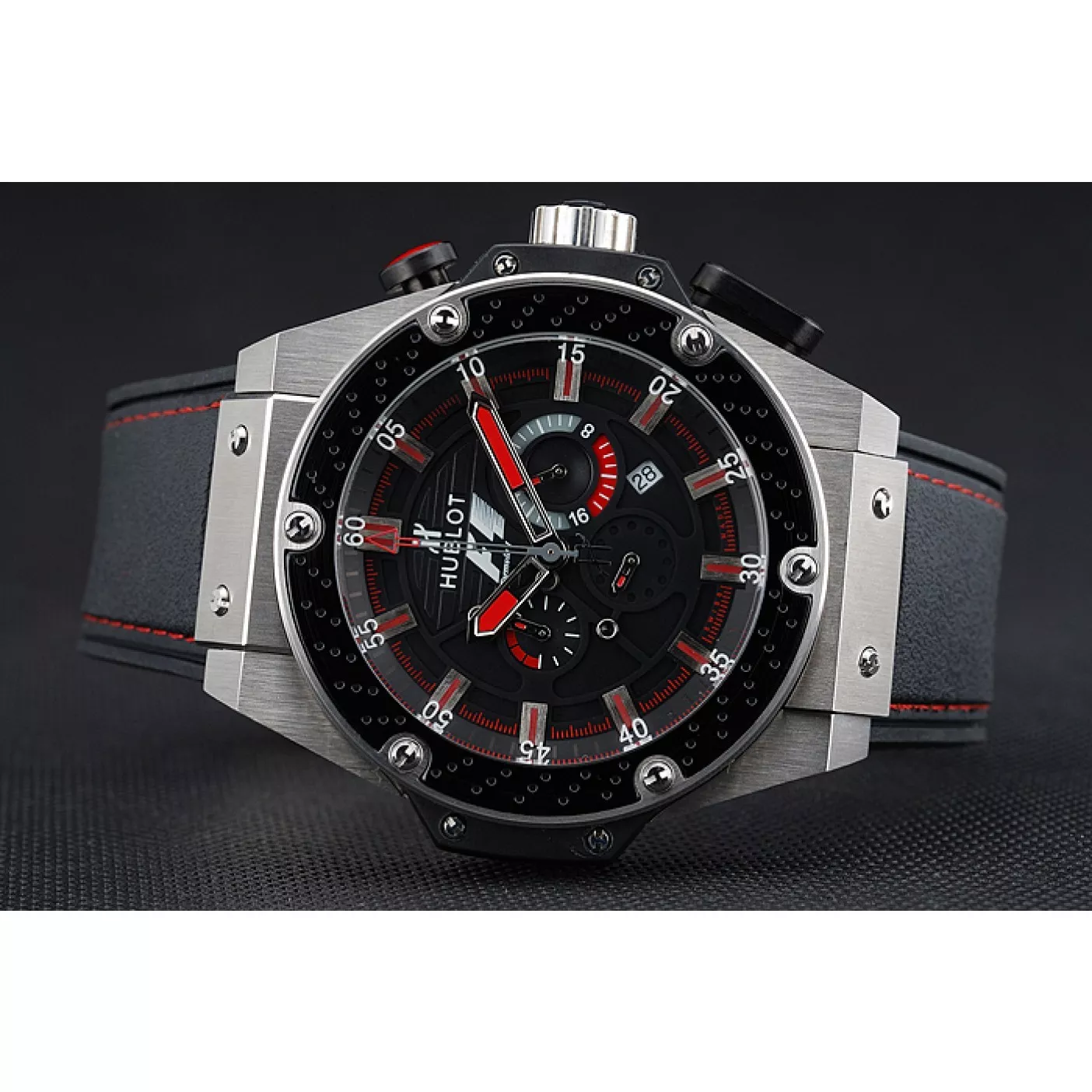 Aaa replica Hublot Big Bang King Power Formula 1 Stainless Steel Case Black Dial 622248 0123