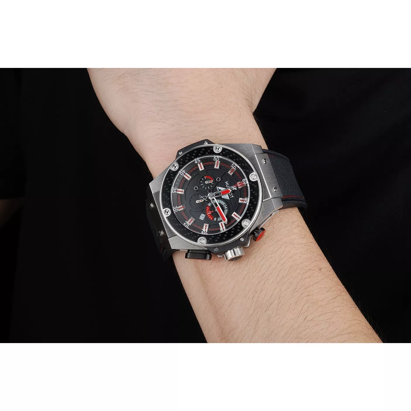 Aaa replica Hublot Big Bang King Power Formula 1 Stainless Steel Case Black Dial 622248 0123