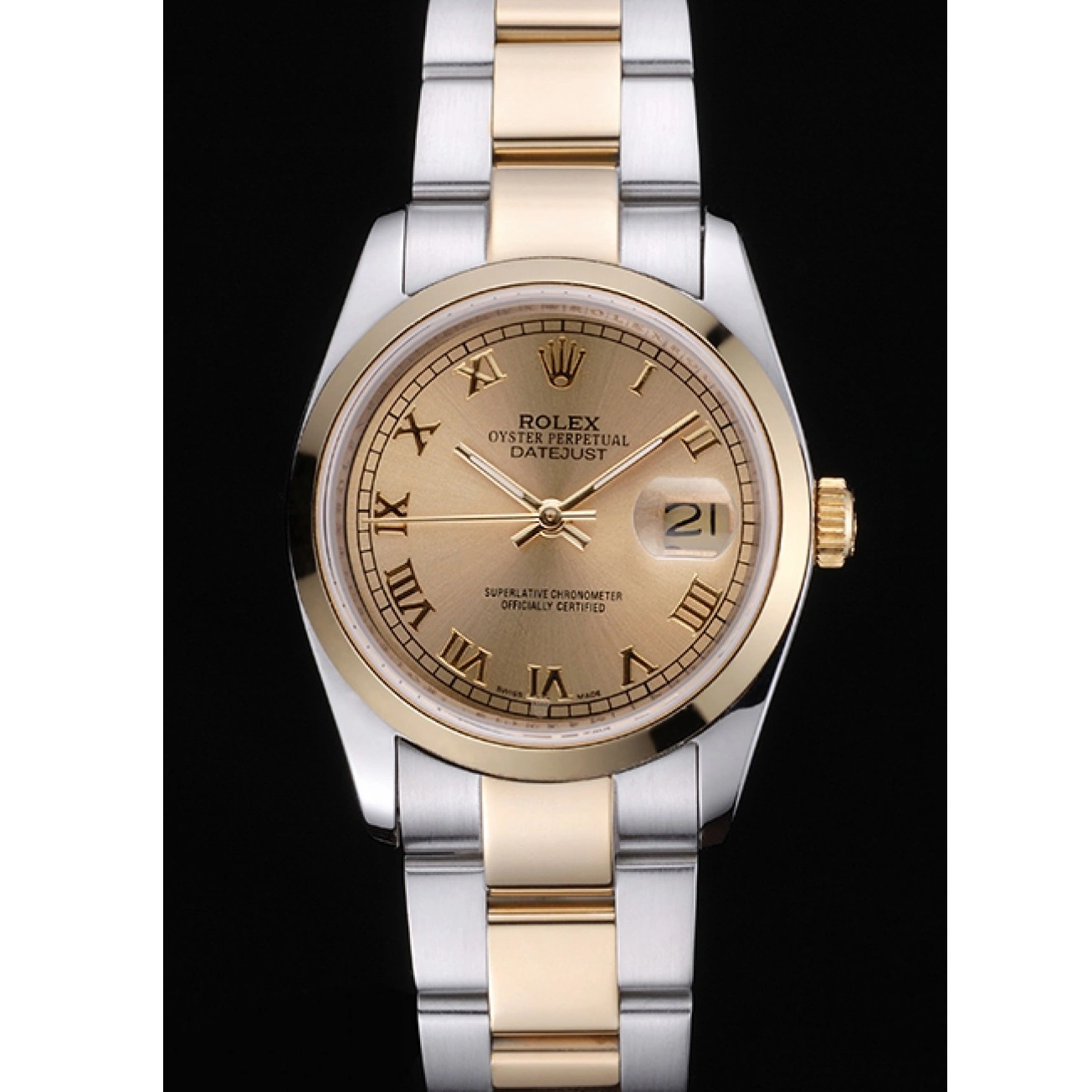 Aaa replica watch Stainless 622265 Rolex And Steel Gold Gold Datejust Case Dial 0209