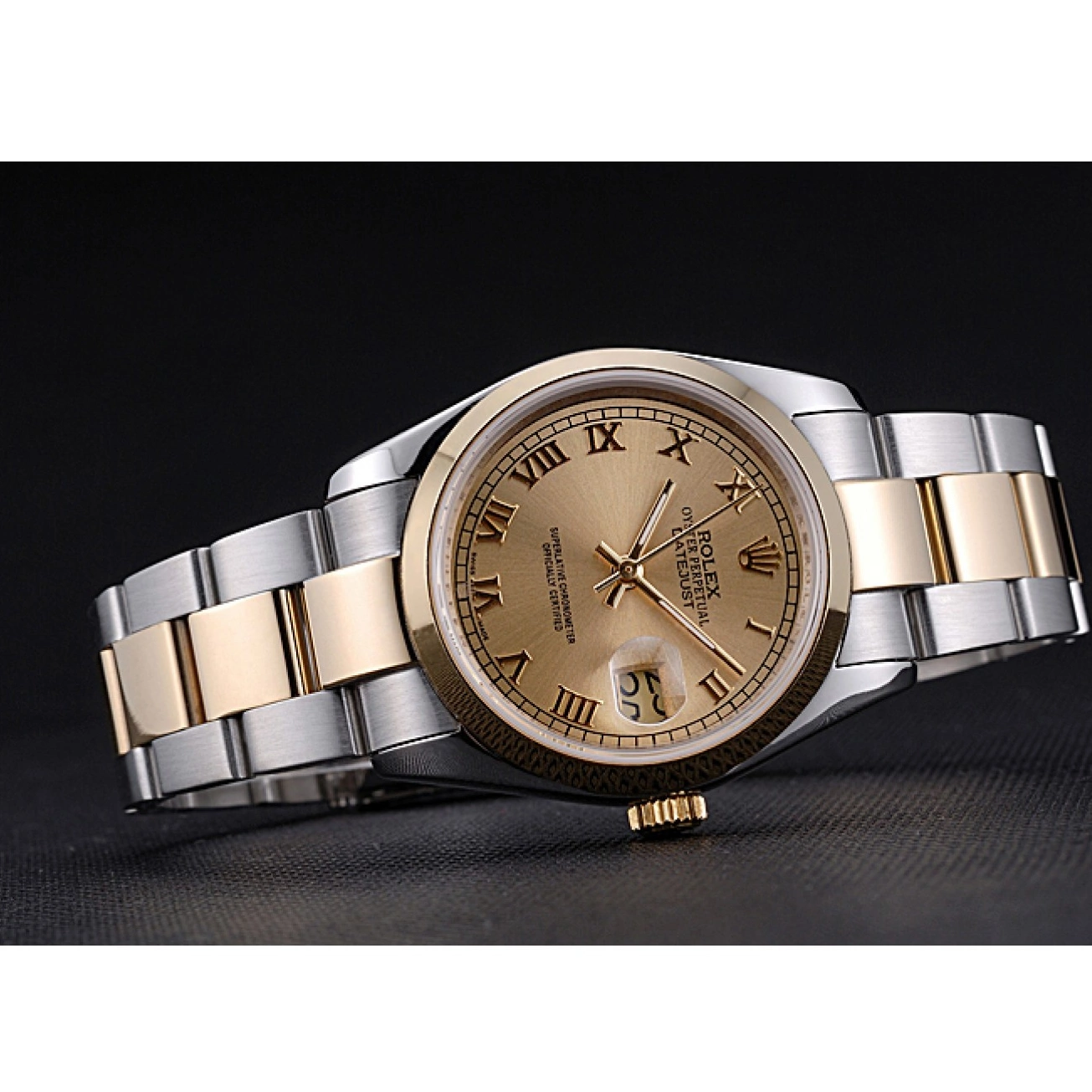 Aaa replica watch Stainless 622265 Rolex And Steel Gold Gold Datejust Case Dial 0209