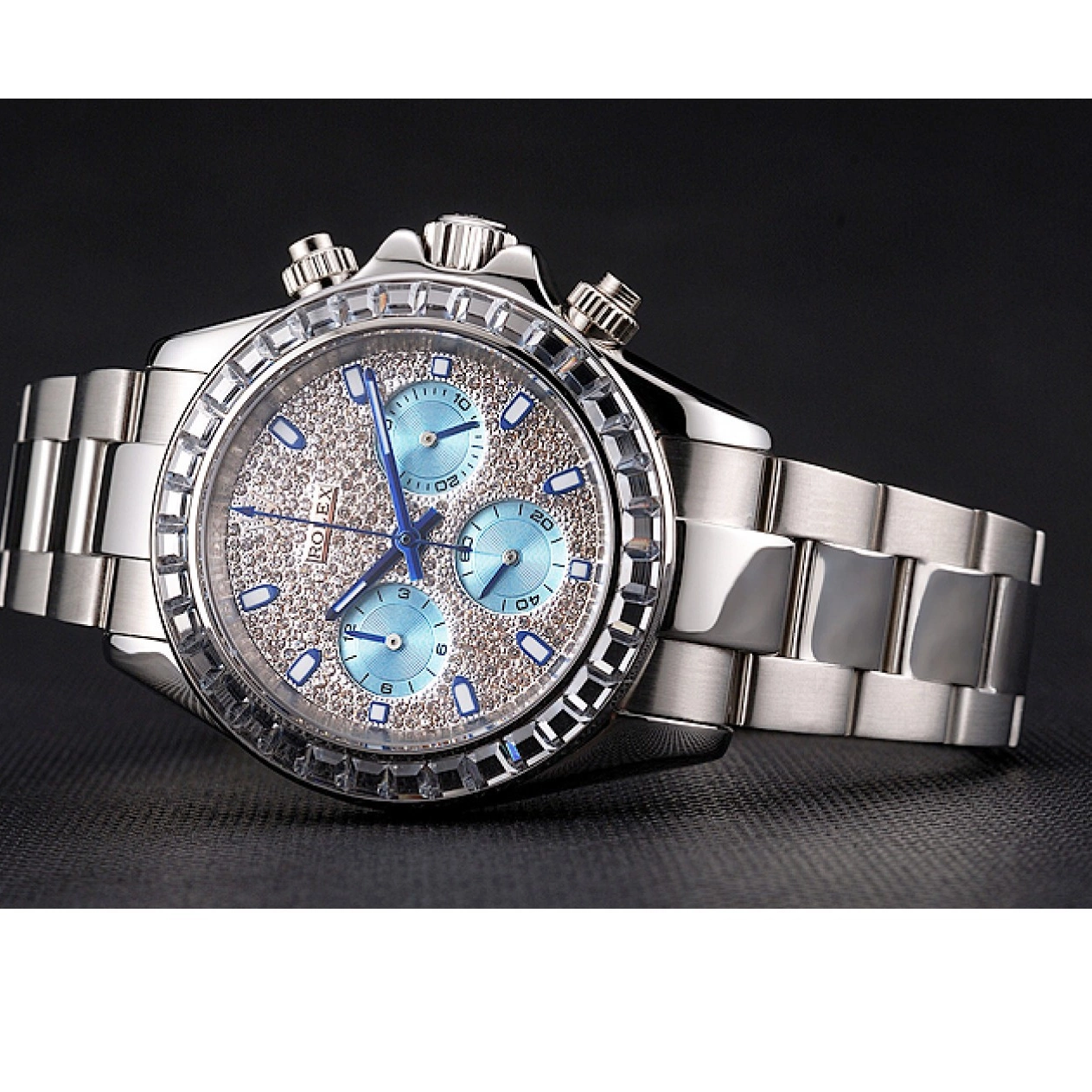 Aaa replica watch Bezel Daytona And Case And Bracelet Steel Stainless Dial Rolex Diamond 0224