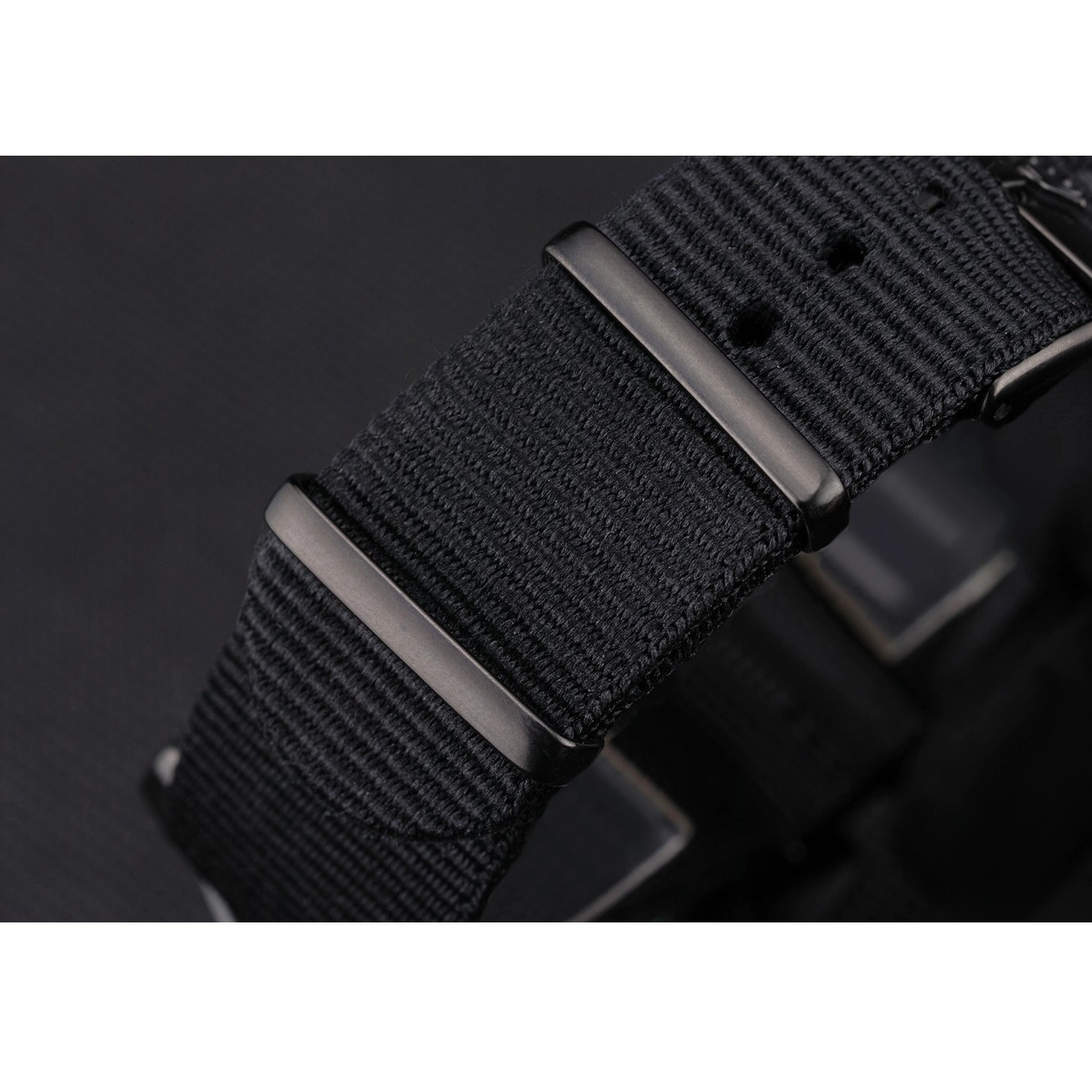 Aaa replica watch Strap Rolex Milgauss Nylon Black 622001 Bamford 0212