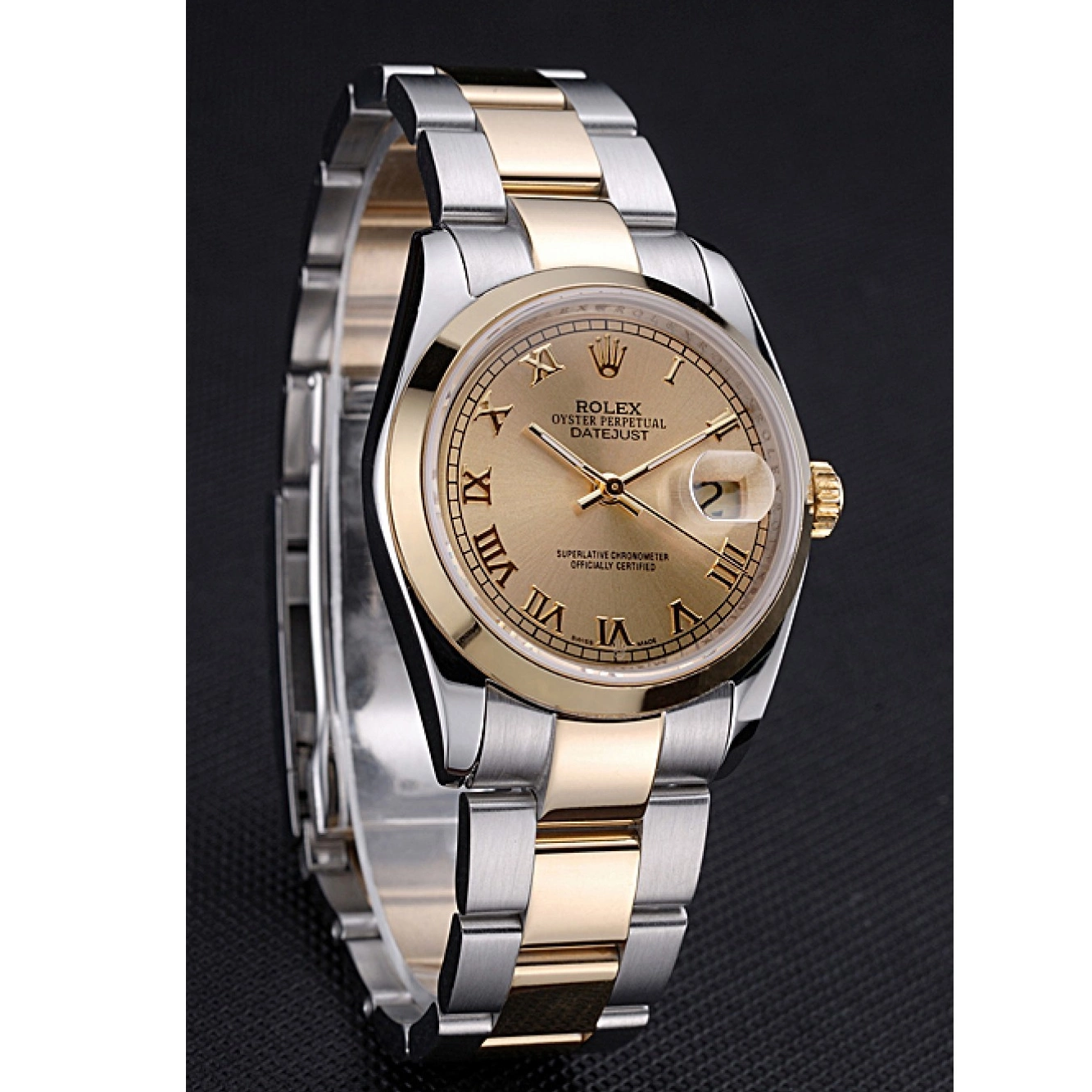 Aaa replica watch Stainless 622265 Rolex And Steel Gold Gold Datejust Case Dial 0209