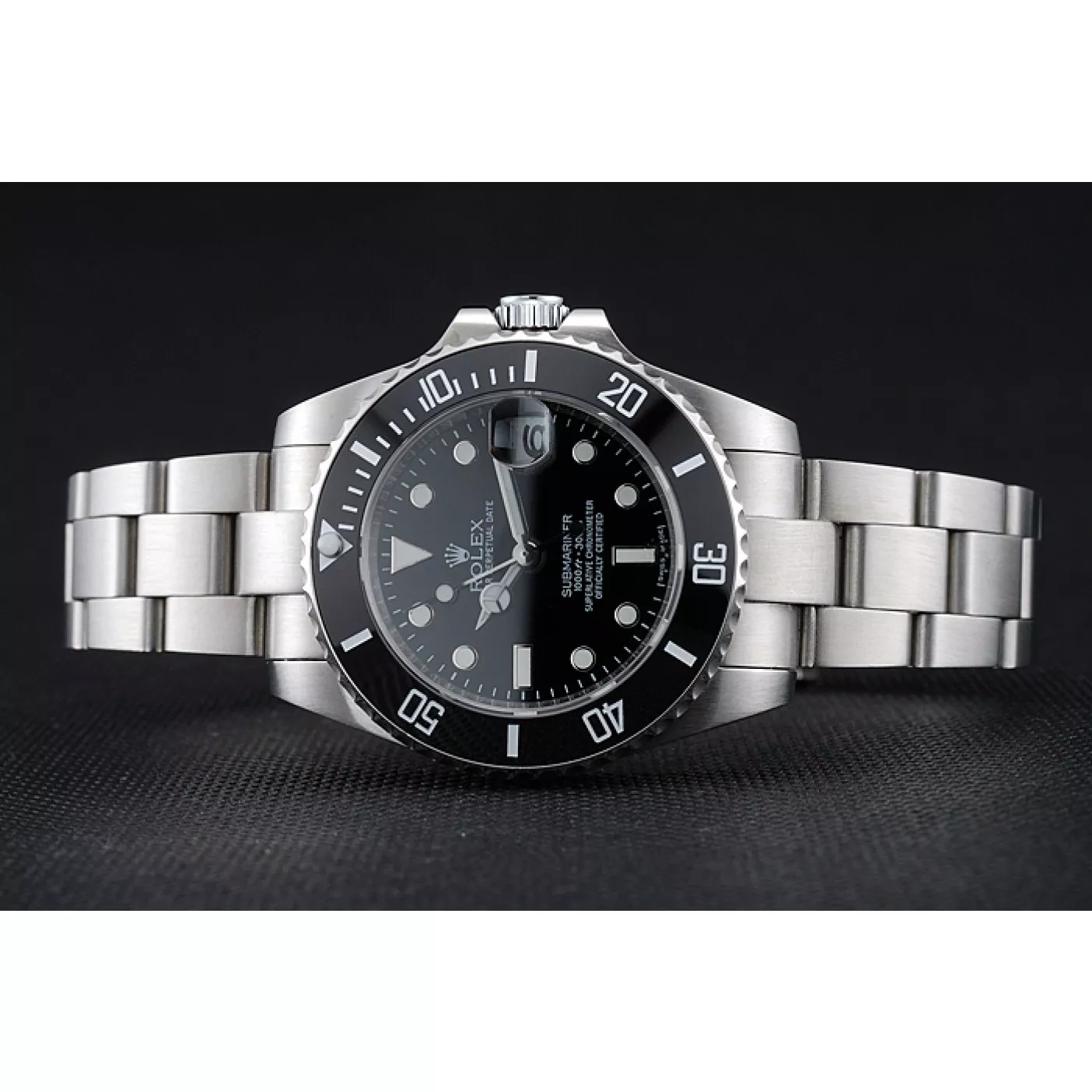 Aaa replica Rolex Submariner Date Black Dial Stainless Steel Bracelet 1454153 0205