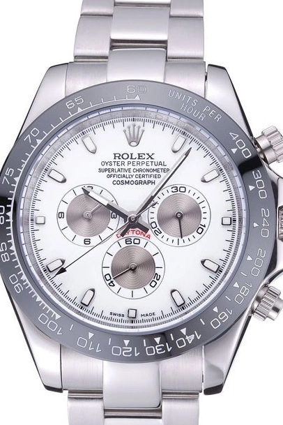 Aaa replica Rolex Stainless White 622542 Dial Daytona Steel Cosmograph Bracelet 0215