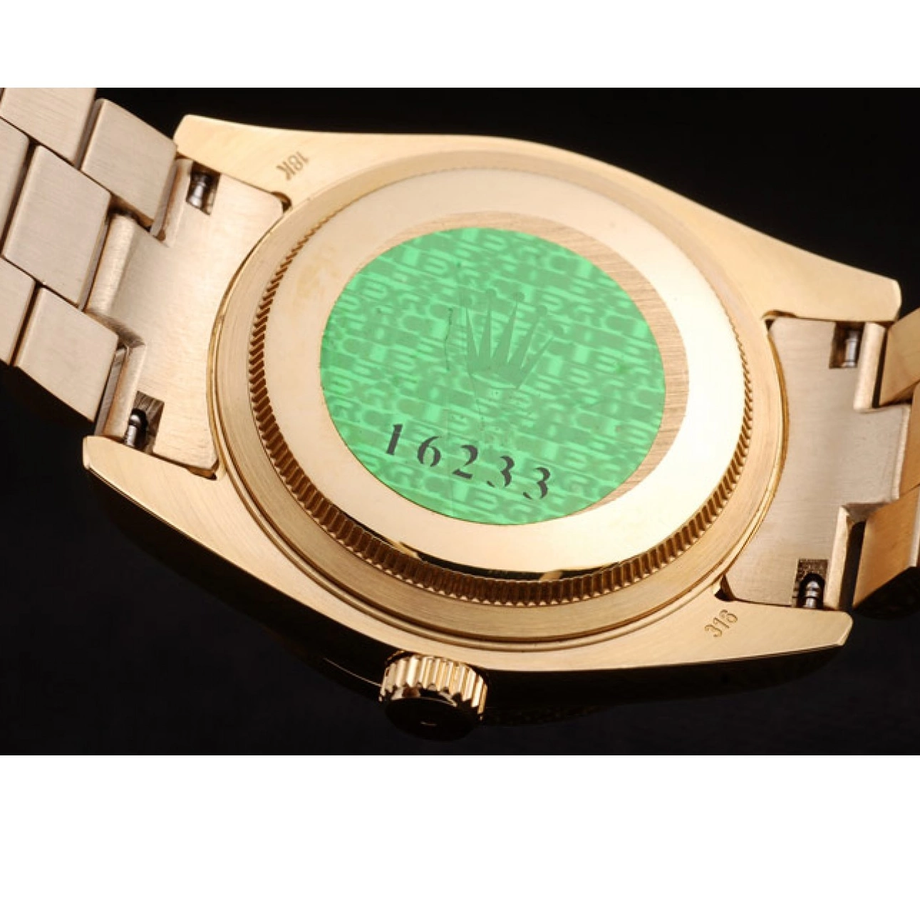 Aaa fake watches Steel Gold Plated Day-Date Rolex Yellow Stainless 18k Dial Gold 0210