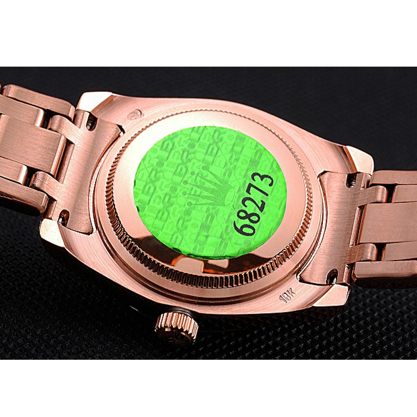 Aaa replica Diamond Rolex And Bracelet Datejust Pink Gold 622836 Case Dial And Bezel 0224