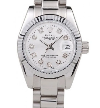 Aaa replica watch Dial Stainless Silver Steel Rolex Datejust Polished 0222