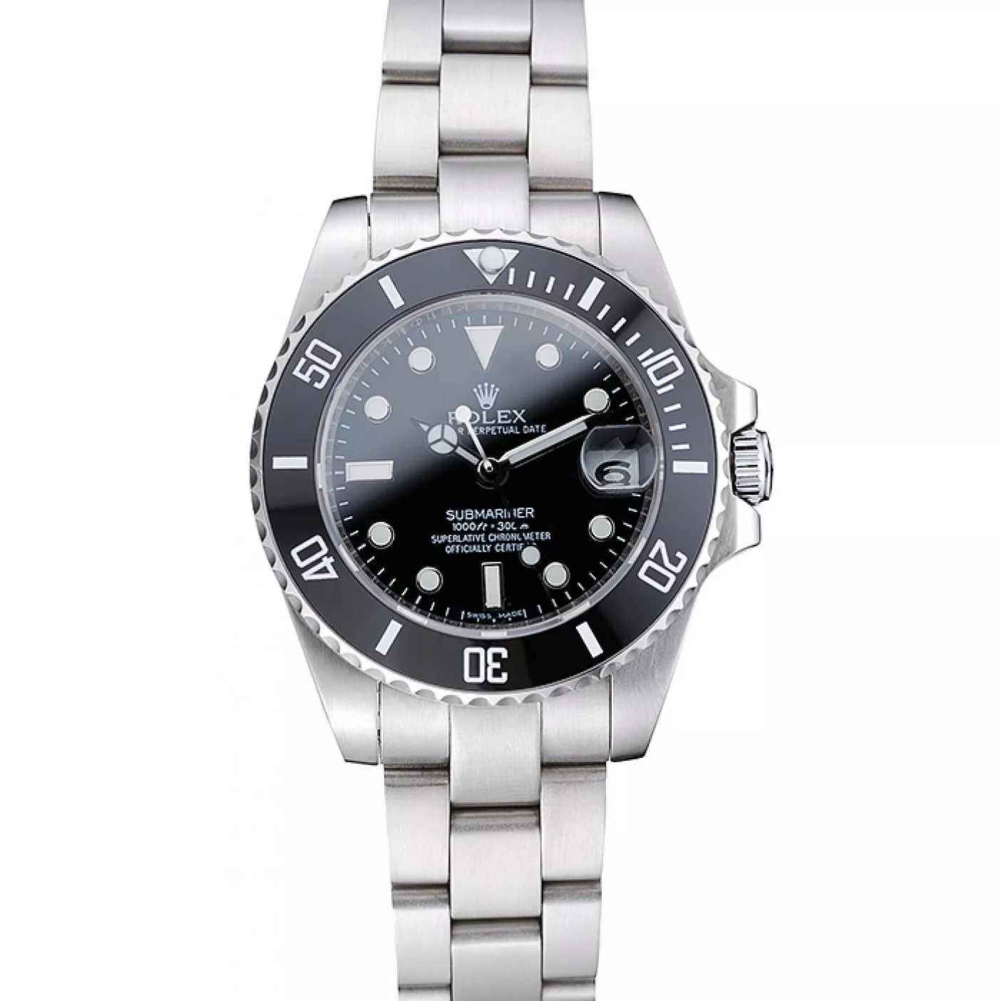 Aaa replica Rolex Submariner Date Black Dial Stainless Steel Bracelet 1454153 0205