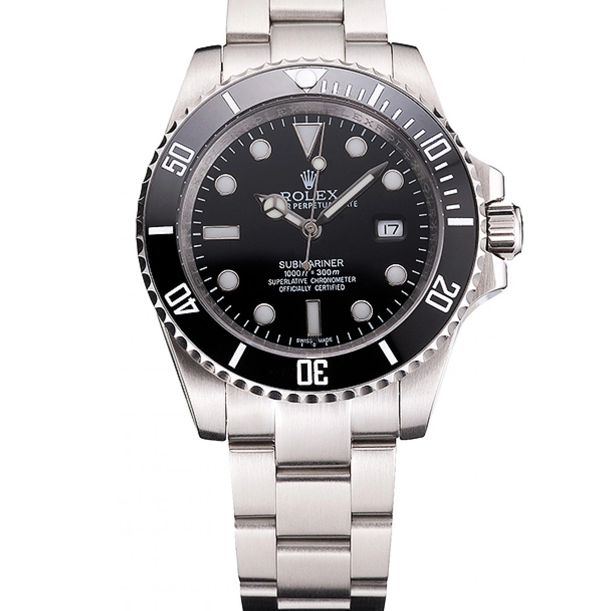 Aaa replica Submariner And Dial Bezel Black Date And Small Bracelet Stainless Swiss Case Steel Rolex 0225